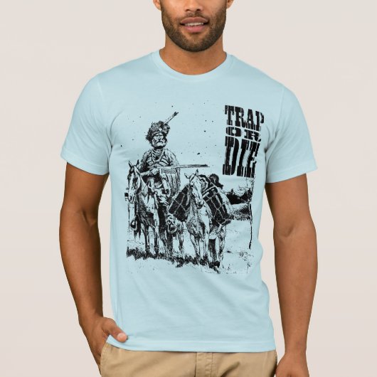 -人のティー引っ掛けますか、または死んで下さい Tシャツ (正面)