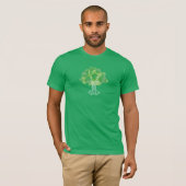 人のティー-緑 Tシャツ (正面フル)