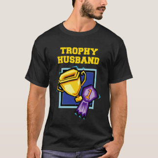 人のトロフィの夫のおもしろTシャツ Tシャツ