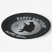 人のハッピーバースデーの氷の魚釣りパーティーの紙皿 ペーパープレート (アングル)