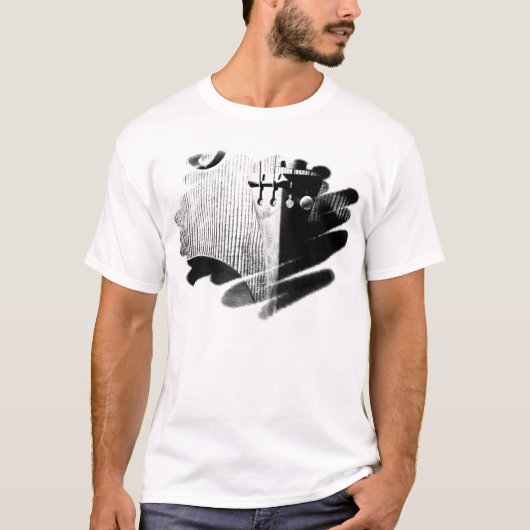 人のバイオリンの走り書きのTシャツ Tシャツ (正面)