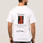 人のバイオリン/都市大学Philharmoniaのワイシャツ Tシャツ (裏面)