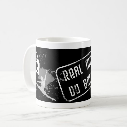 人のバレエのマグ-実質の人はバレエをします コーヒーマグカップ (正面左)