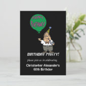 人のバースデーパーティ招待状 招待状 (スタンド正面)