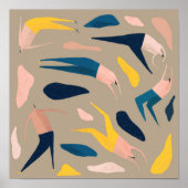 人のパターン ポスター (正面)