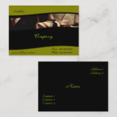 人のファッションビジネスカード 名刺 (正面/裏面)