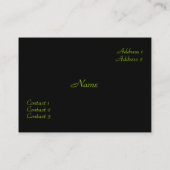 人のファッションビジネスカード 名刺 (裏面)