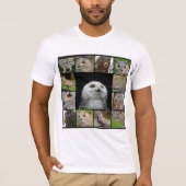 人のフクロウのティー Tシャツ (正面)