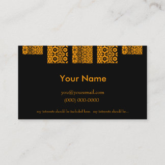 人のプロフィールカード 名刺