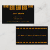 人のプロフィールカード 名刺 (正面/裏面)