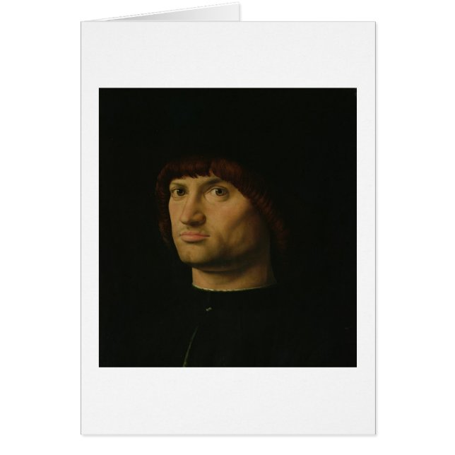 人のポートレート、かCondottiere 1475年(油o (正面)