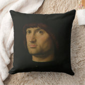 人のポートレート、かCondottiere 1475年(油o クッション (ブランケット)