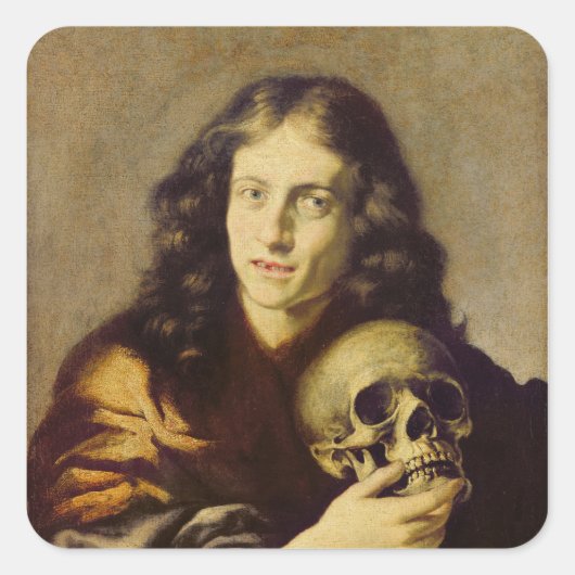 人のポートレート スクエアシール (正面)