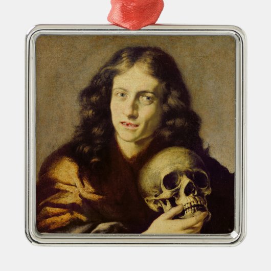 人のポートレート メタルオーナメント (正面)