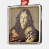 人のポートレート メタルオーナメント (左)