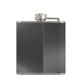 人のモノグラムのモダンな最小主義の砲金の灰色 フラスク (裏面)