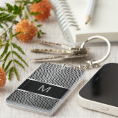 人のモノグラム2側面のKeychain キーホルダー (正面右)
