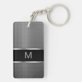 人のモノグラム2側面のKeychain キーホルダー (裏面)