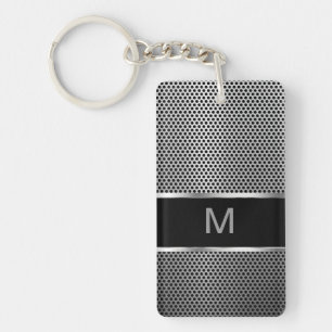 人のモノグラム2側面のKeychain キーホルダー