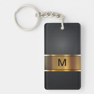人のモノグラム2側面のKeychain キーホルダー