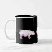 人のユーモアのあるなevolotion ツートーンマグカップ (左)