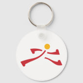 人のランニングアイコン キーホルダー (正面)