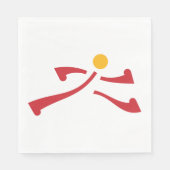 人のランニングアイコン スタンダードランチョンナプキン (正面)