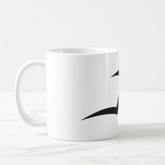 人のランニングデザイン コーヒーマグカップ (左)