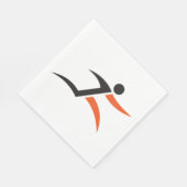 人のランニングデザイン スタンダードランチョンナプキン (角)