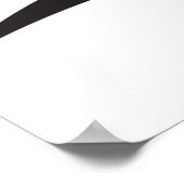 人のランニングデザイン ポスター (角)