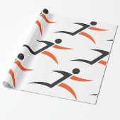 人のランニングデザイン ラッピングペーパー (アンロールド)