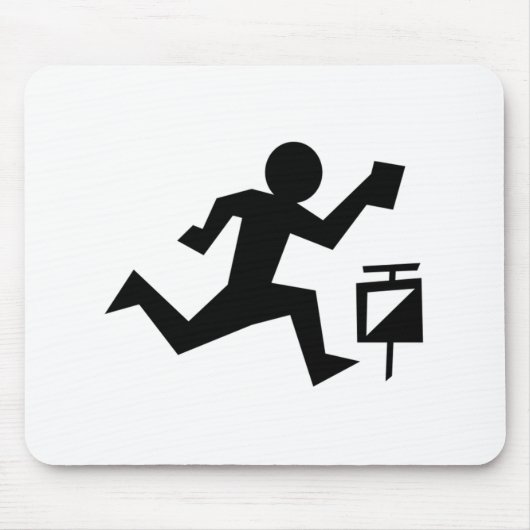 人のランニング マウスパッド (正面)