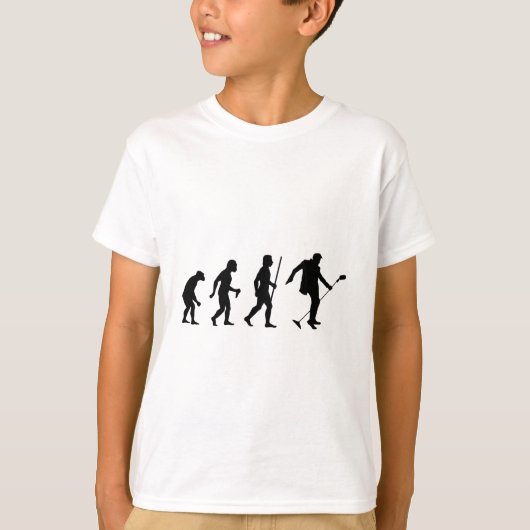 人のロックンロールの進化 Tシャツ (正面)