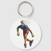 人のローラーブレード キーホルダー (正面)