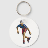 人のローラーブレード キーホルダー (裏面)