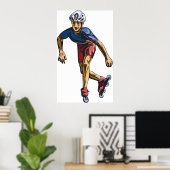 人のローラーブレード ポスター (ホームオフィス)