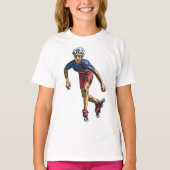 人のローラーブレード Tシャツ (正面)