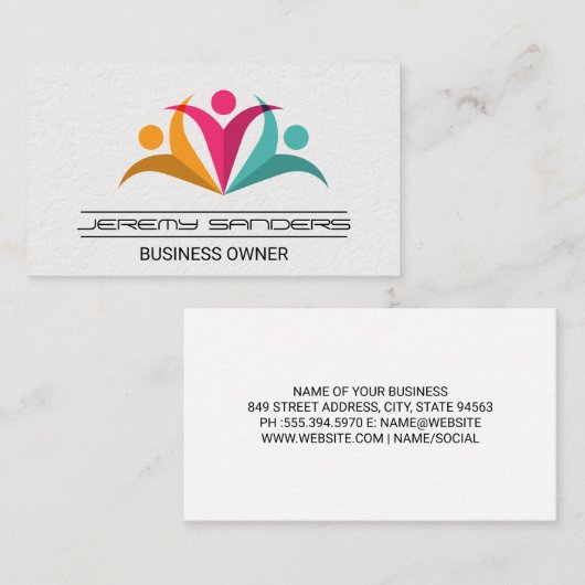 人のロ企業のゴ 名刺 (正面/裏面)