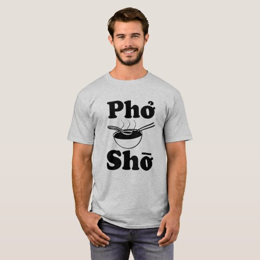 人のワイシャツを言うPho Shoのおもしろいなベトナムスープ Tシャツ (正面フル)
