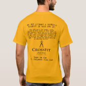 -人のワイシャツを試みないで下さい Tシャツ (裏面)