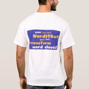 人の上: 背部レイアウト Tシャツ