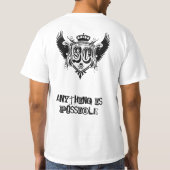 人の二重味方されたTシャツ Tシャツ (裏面)