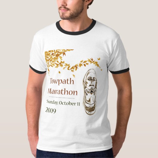 人の信号器のティー Tシャツ (正面)