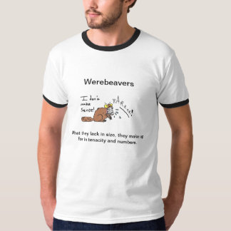 人の信号器T: 威厳のあるなWerebeaver Tシャツ