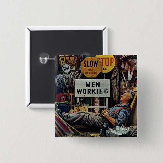 人の働くこと 缶バッジ (正面&裏面)