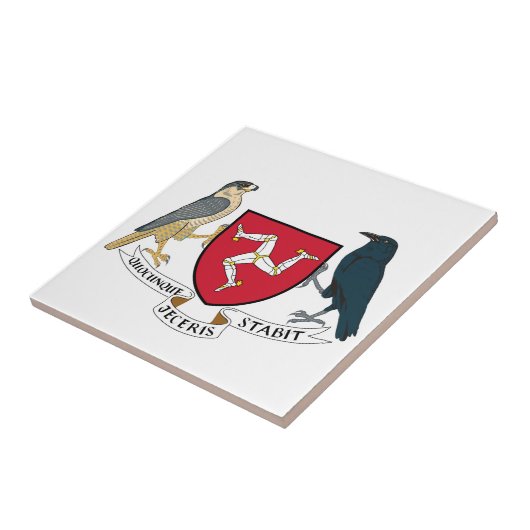 人の共和党の紋章付き外衣- Manx紋章の島 タイル (側面)