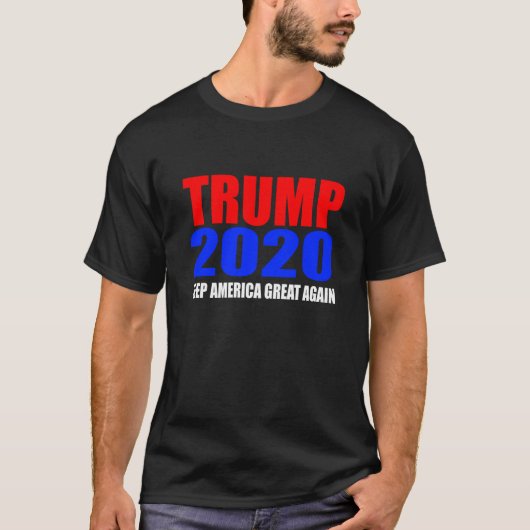 人の切札2020はアメリカの素晴らしいTシャツを再度保ちます Tシャツ (正面)