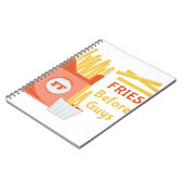 人の前の揚げ物 ノートブック (左側)