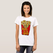 人の前の揚げ物 Tシャツ (正面フル)