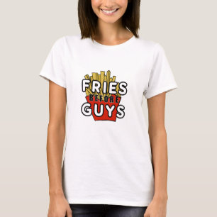 人の前の揚げ物 Tシャツ